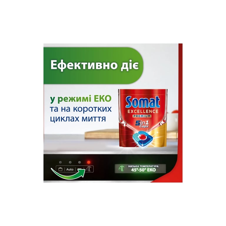 Таблетки для посудомийних машин Somat Excellence 5-в-1 20 шт. (9000101808384) - фото 6