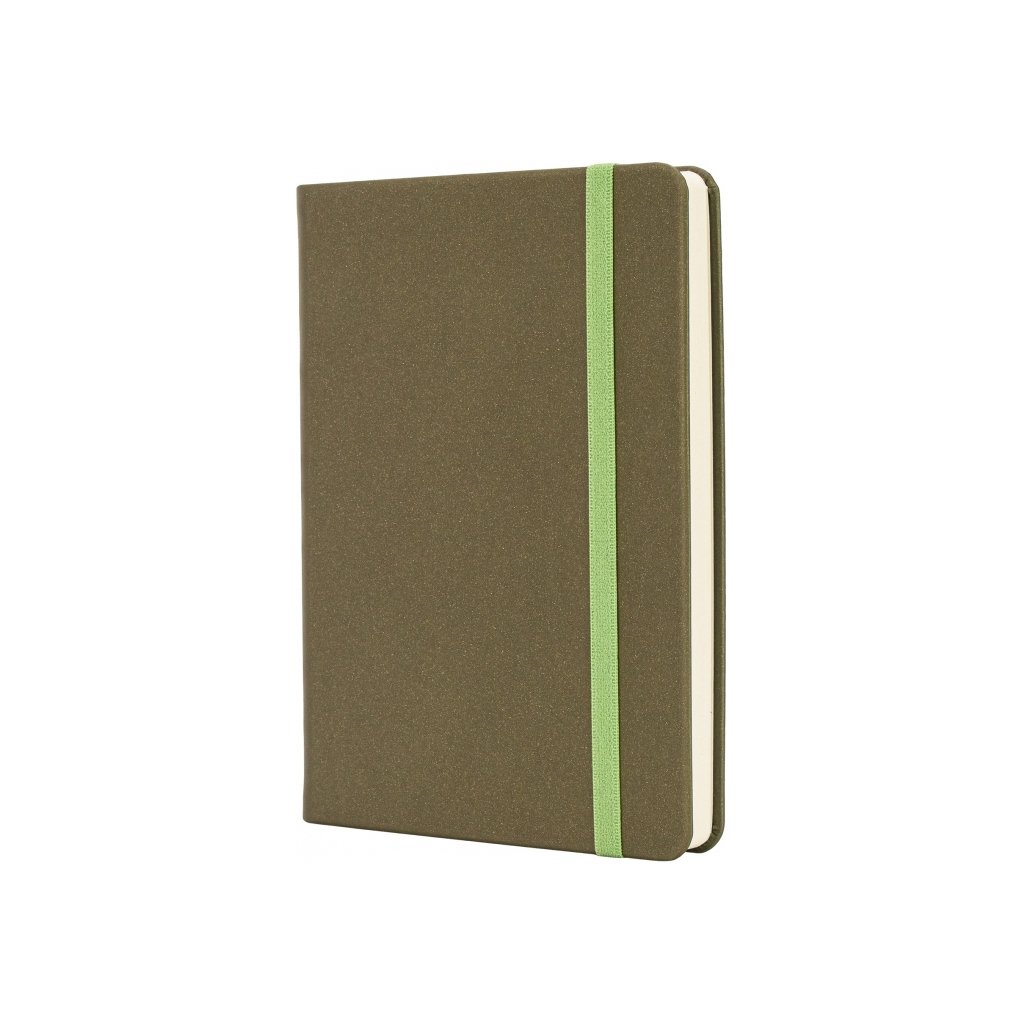 Книга записна Optima А6 MAGIC, тверда обкладинка, гумка, білий блок лінія, фісташковий (O20388-67) - фото 1