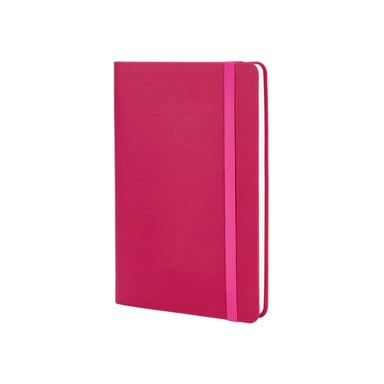 Книга записна Optima А5 VIVELLA, м’яка обкладинка, гумка, білий блок лінія, рожевий (O27104-09) - фото 1