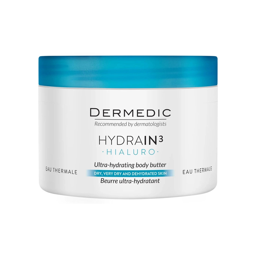 Крем для тіла Dermedic Hydrain3 Hialuro Ultra-Hydrating Body Butter 225 мл (5901643176105) - фото 1