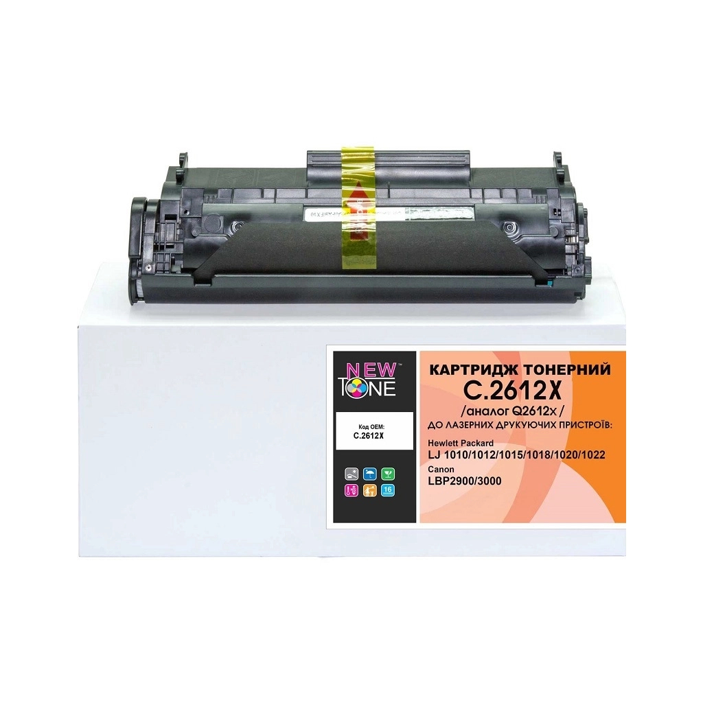 Картридж NewTone HP LJ 1010/1020, Canon LBP-2900, Q2612X Black 3K (NT-KT-Q2612X) Картридж NewTone HP LJ 1010/1020, Canon LBP-2900, Q2612X Black 3K (NT-KT-Q2612X)