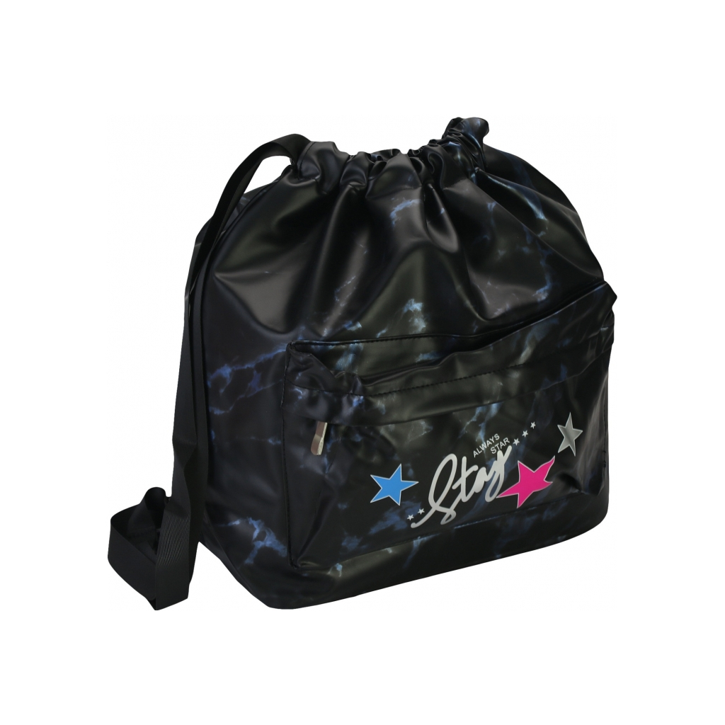 Сумка для взуття Cool For School Чорна з кишенею (CF87313) - фото 1 Сумка для взуття Cool For School Чорна з кишенею (CF87313) - фото 1