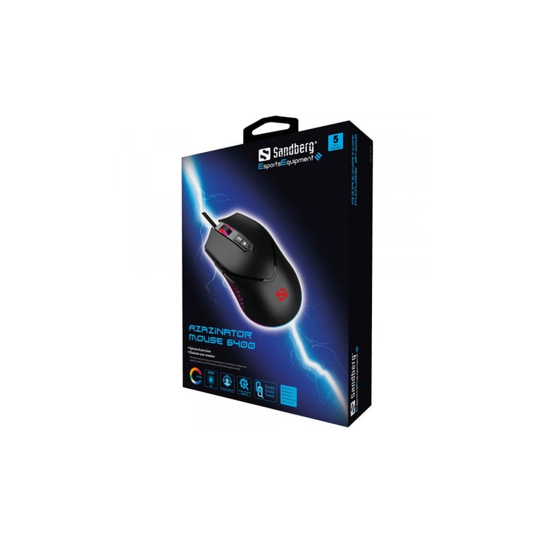 Мишка Sandberg Azazinator RGB USB Black (640-20) - фото 5