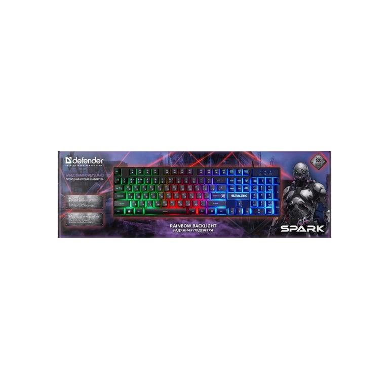 Клавіатура Defender Spark GK-300L USB UA Black (45302) - фото 6
