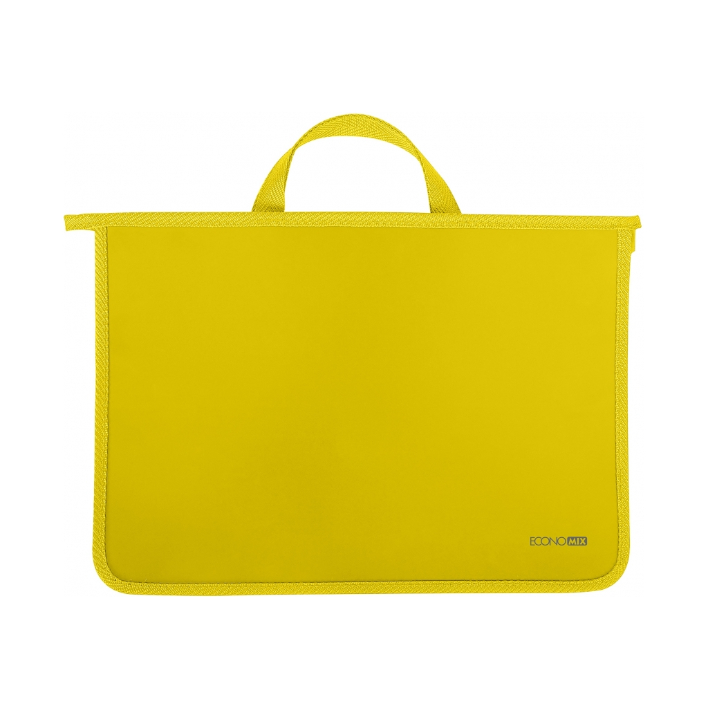 Папка - портфель Economix А4 пластиковий на блискавці, 2 відділення, жовтий (E31630-05) Папка - портфель Economix А4 пластиковий на блискавці, 2 відділення, жовтий (E31630-05)