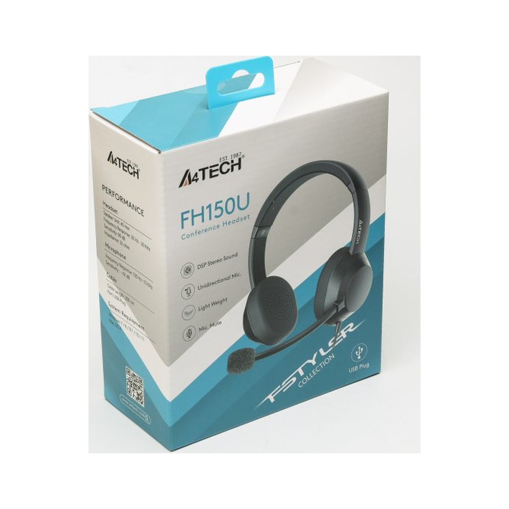 Навушники A4Tech FH150U Black (4711422004274) - фото 8 Навушники A4Tech FH150U Black (4711422004274) - фото 8