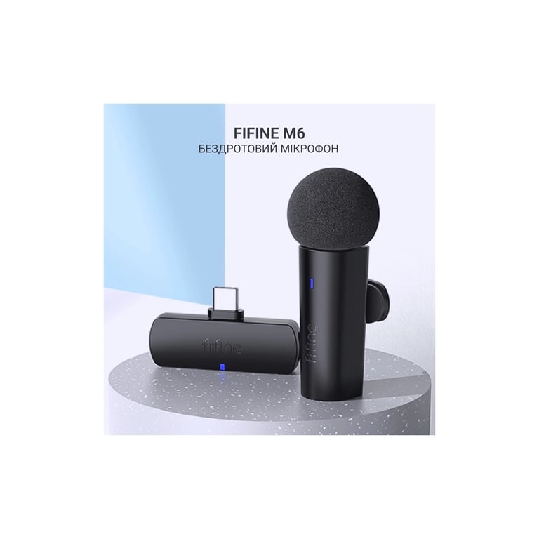 Мікрофон Fifine M6 Wireless Black (M6) - фото 7
