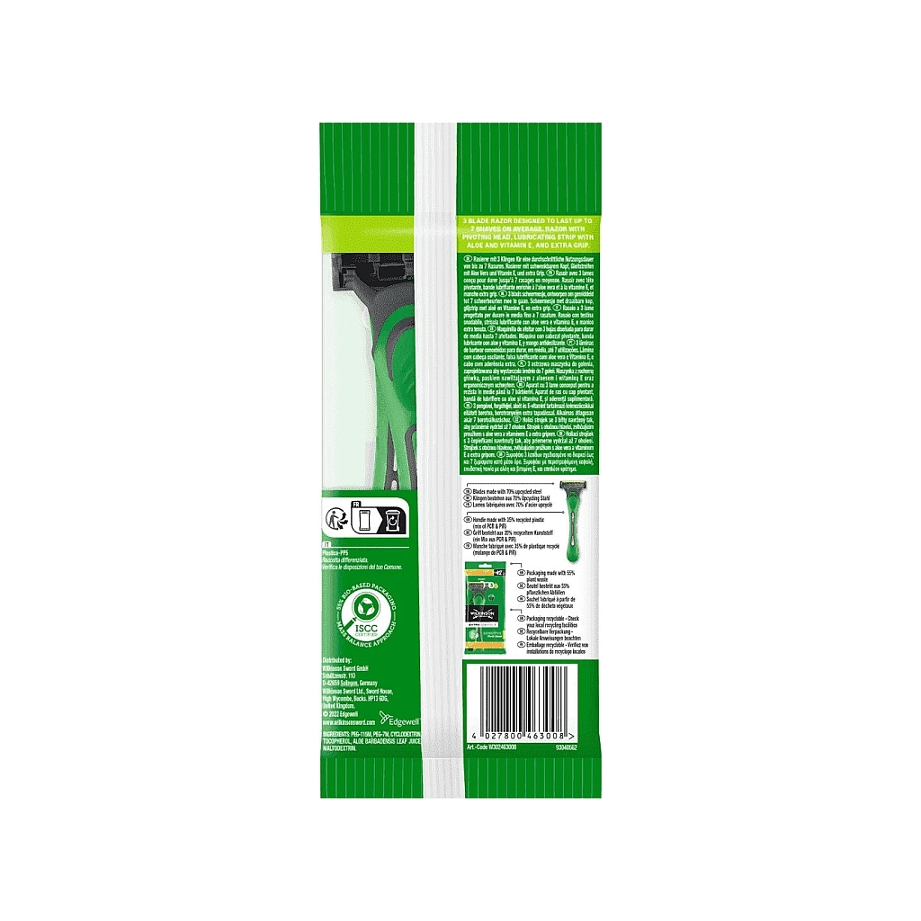 Бритва Wilkinson Sword Extra Essential 3 Sensitive 4+2 шт. (4027800463008) - фото 2 Бритва Wilkinson Sword Extra Essential 3 Sensitive 4+2 шт. (4027800463008) - фото 2