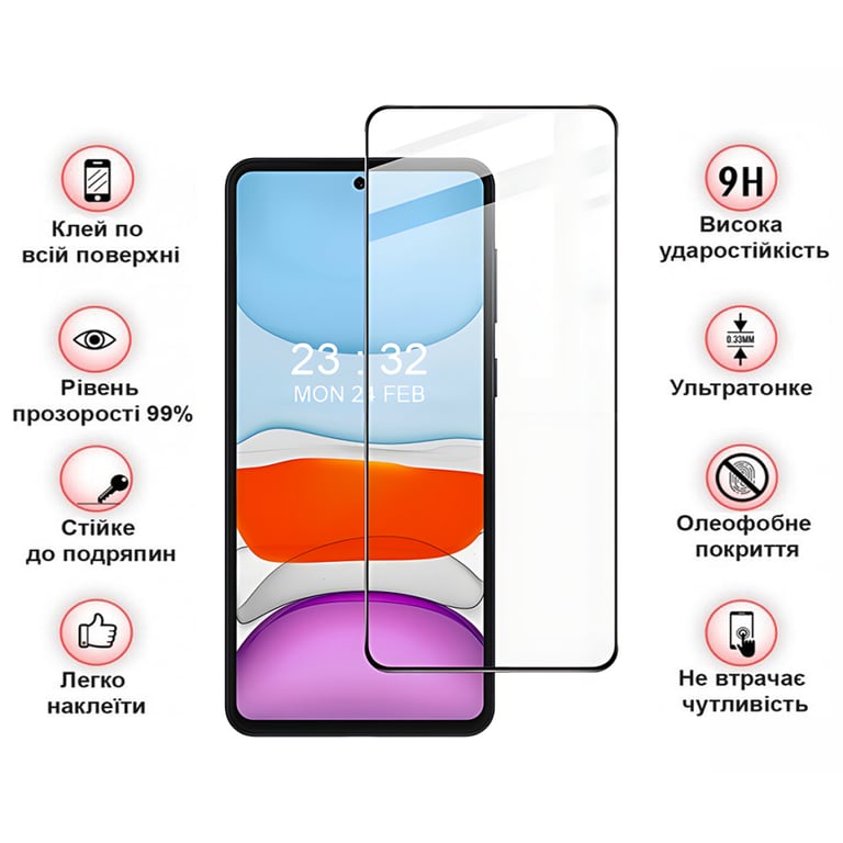 Скло захисне BeCover Oppo A60 Black (711666) - фото 3