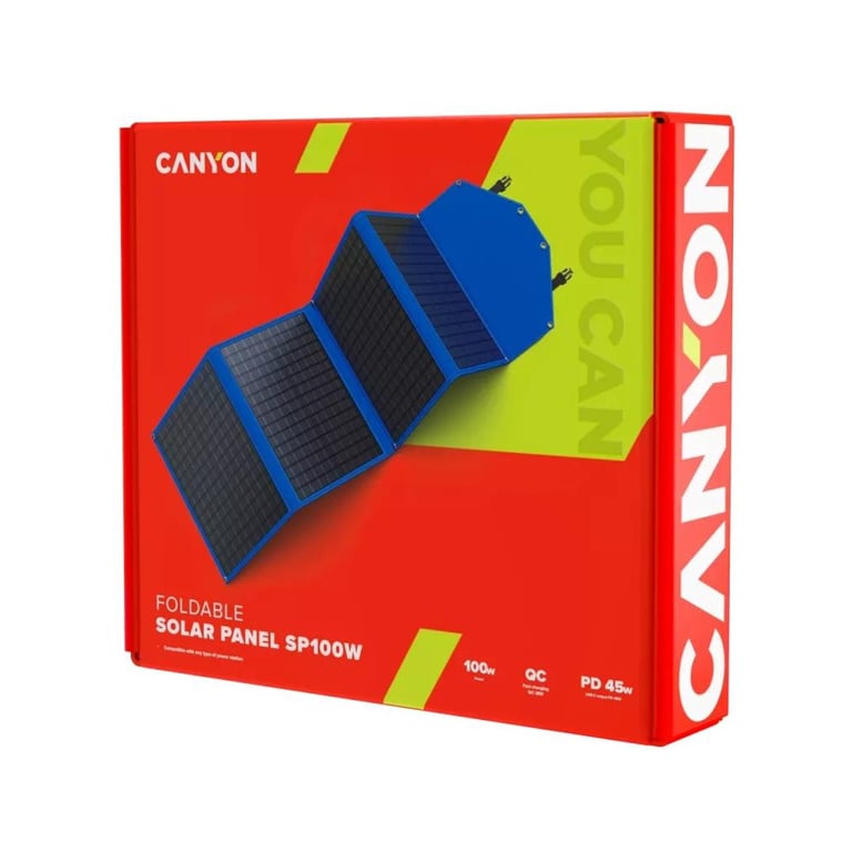 Портативна сонячна панель Canyon CND-SP100W - фото 4