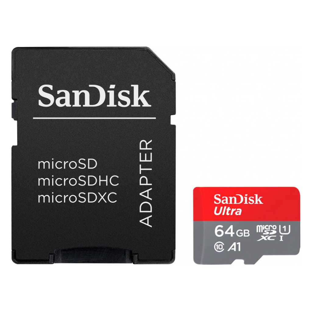 Карта пам%27яті SanDisk 64GB microSD Class 10 A1 R-140 (SDSQUAB-064G-GN6IA) Карта пам%27яті SanDisk 64GB microSD Class 10 A1 R-140 (SDSQUAB-064G-GN6IA)