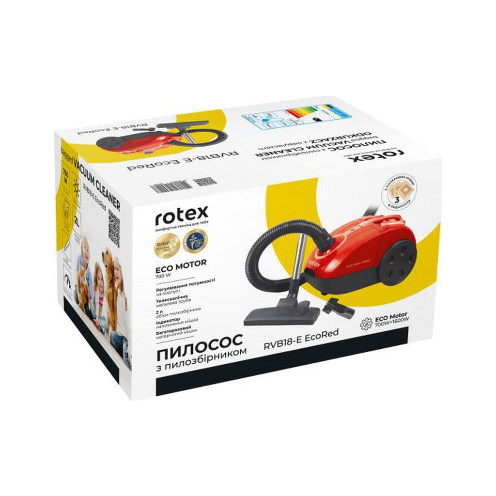 Пилосос Rotex RVB18-E EcoRed - фото 11 Пилосос Rotex RVB18-E EcoRed - фото 11