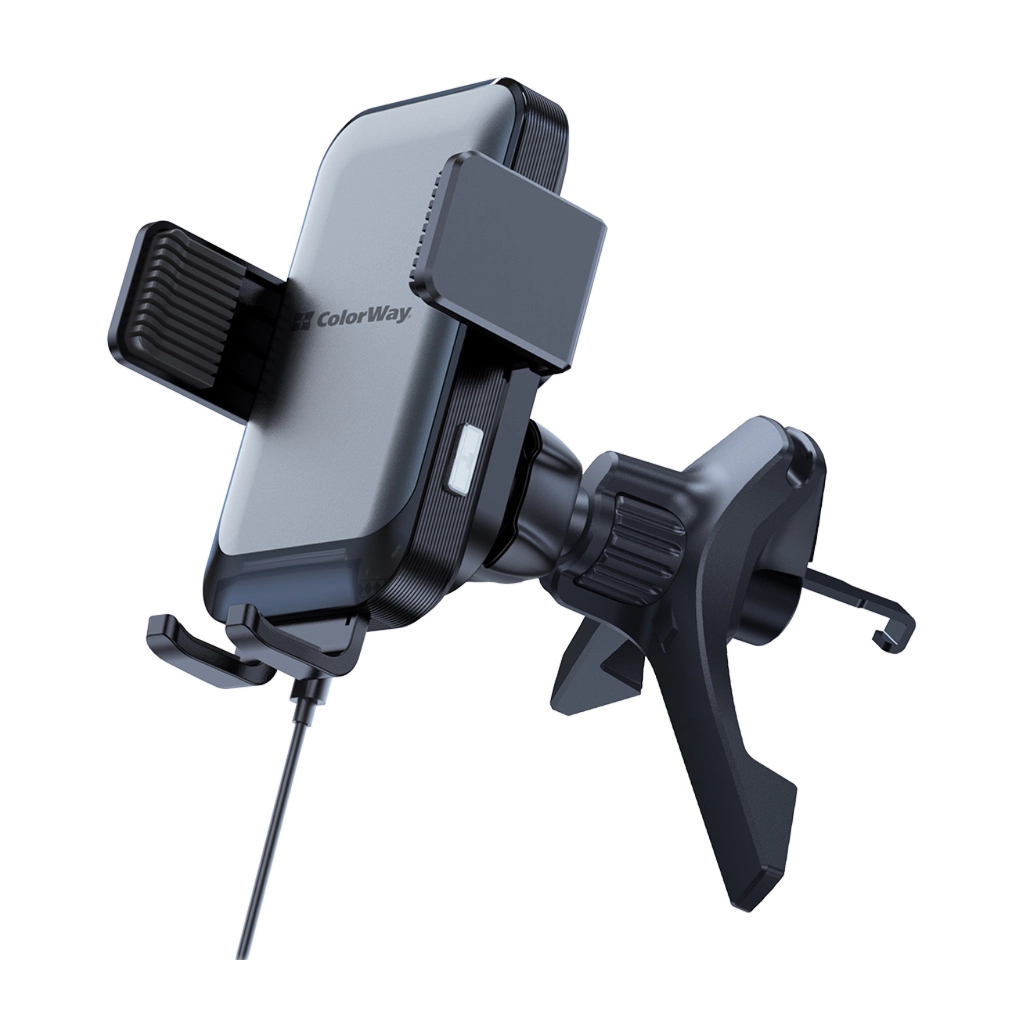 Універсальний автотримач ColorWay AutoSense Car Wireless Charger 2 (Dashboard+Air Vent) 15W (CW-CHAW040Q-BK) Універсальний автотримач ColorWay AutoSense Car Wireless Charger 2 (Dashboard+Air Vent) 15W (CW-CHAW040Q-BK)