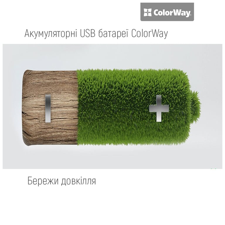 Акумулятор ColorWay AAА USB-С 590 mAh 1.5V (2шт) (Li-Polymer) (CW-UBAAA-09) - фото 4