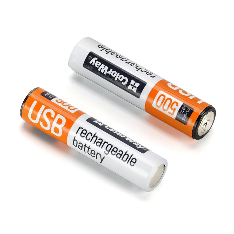 Акумулятор ColorWay AAА USB-С 590 mAh 1.5V (2шт) (Li-Polymer) (CW-UBAAA-09) - фото 2
