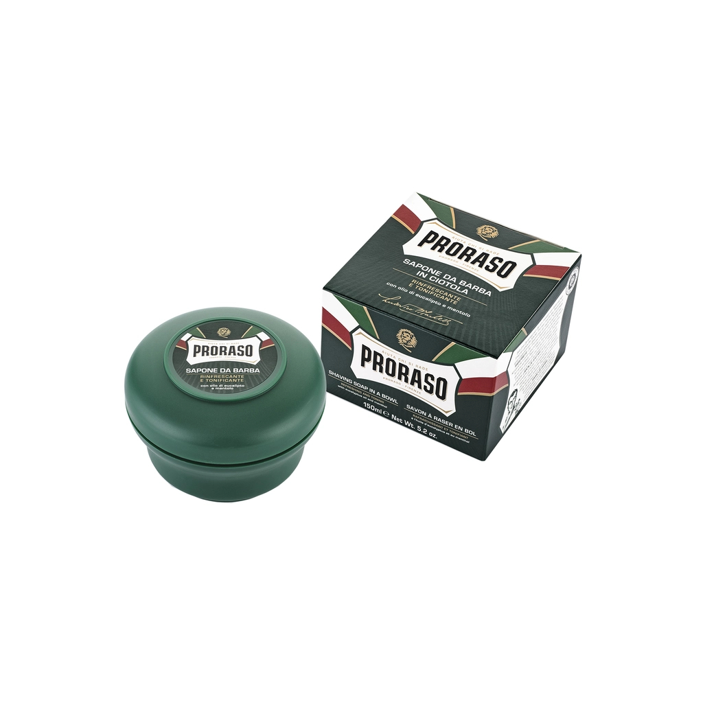 Мило для гоління Proraso Тонізувальне з екстрактом евкаліпту та ментолом 150 мл (8004395001149) Мило для гоління Proraso Тонізувальне з екстрактом евкаліпту та ментолом 150 мл (8004395001149)