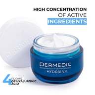 Крем для обличчя Dermedic Hydrain 3 Hialuro Відновлювальний Нічний 50 мл (5901643176242) - фото 2