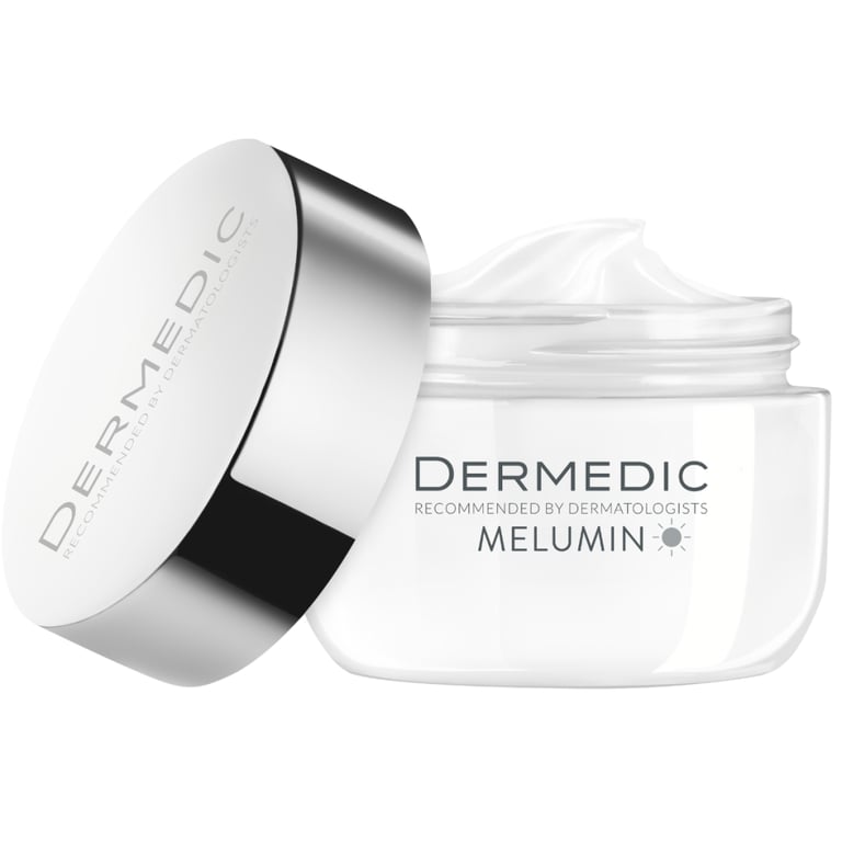 Крем для обличчя Dermedic Melumin Денний Захисний Освітлювальний SPF50+ 50 мл (5901643177089) - фото 3