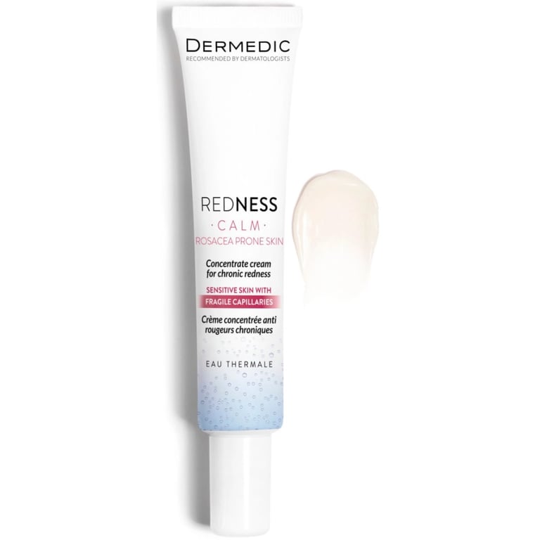 Крем для обличчя Dermedic Redness Calm Крем-концентрат для шкіри з куперозом 40 мл (5901643176501) - фото 2
