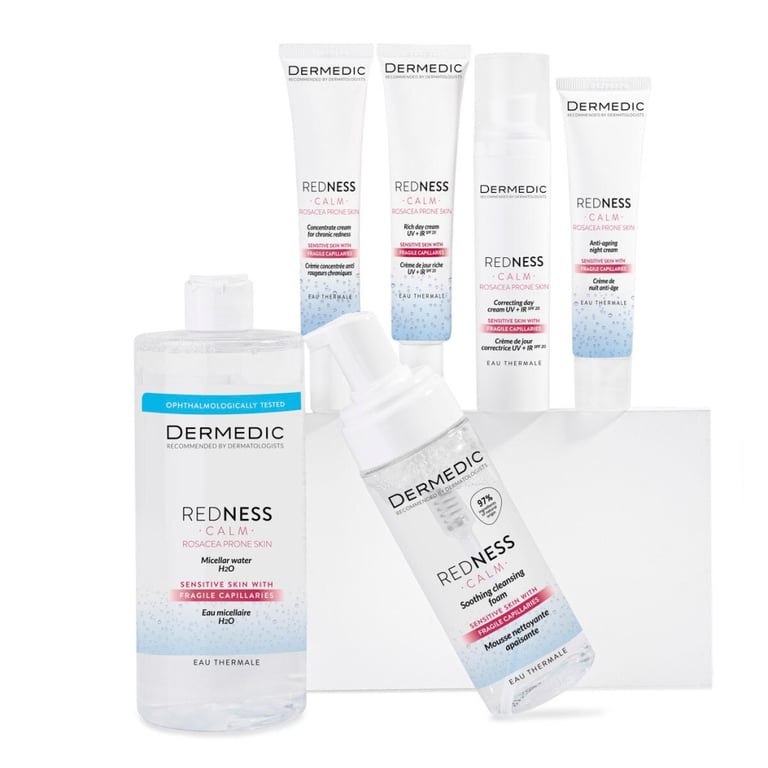 Крем для обличчя Dermedic Redness Calm Крем-концентрат для шкіри з куперозом 40 мл (5901643176501) - фото 3
