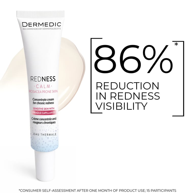 Крем для обличчя Dermedic Redness Calm Крем-концентрат для шкіри з куперозом 40 мл (5901643176501) - фото 4