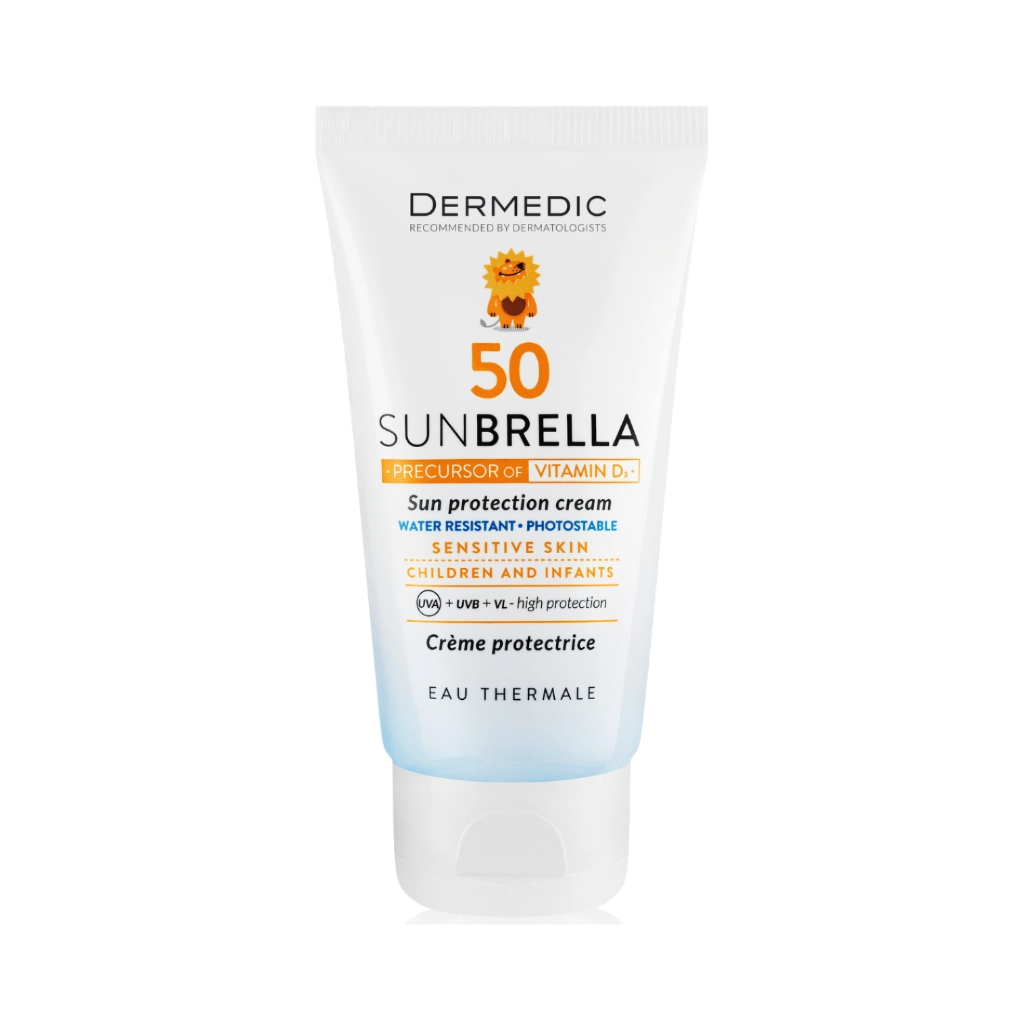 Засіб від засмаги Dermedic Sunbrella Baby Cream SPF50 Сонцезахисний крем для дітей 50 г (5901643172053) - фото 1