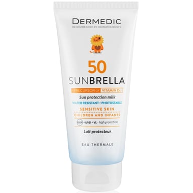Засіб від засмаги Dermedic Sunbrella Baby Сонцезахисне молочко для дітей SPF50 100 мл (5901643170592) - фото 1