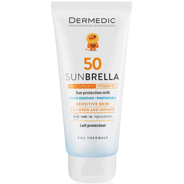 Засіб від засмаги Dermedic Sunbrella Baby Сонцезахисне молочко для дітей SPF50 100 мл (5901643170592)