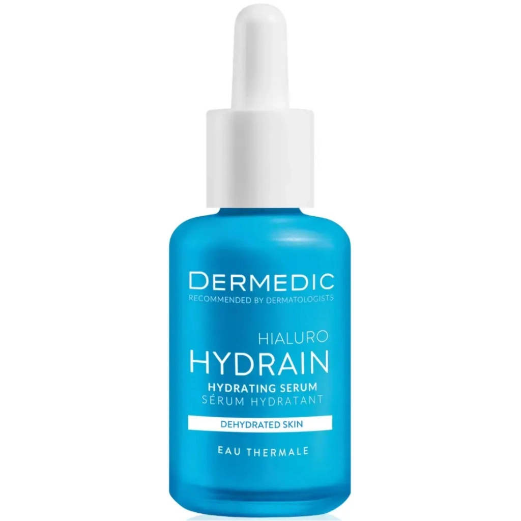 Сироватка для обличчя Dermedic Hydrain 3 Hialuro Зволожувальна для сухої шкіри обличчя, шиї та зони декольте 30 мл (5906739783199) - фото 1