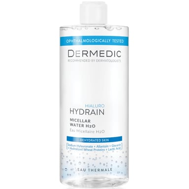 Міцелярна вода Dermedic Hydrain 3 Hialuro H2O 500 мл (5901643174569) - фото 1