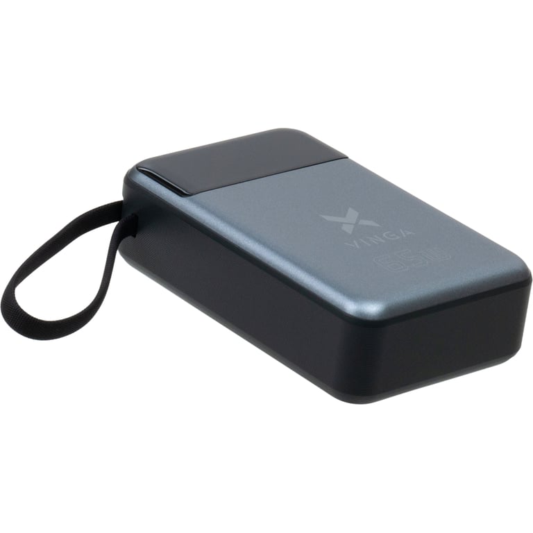 Батарея універсальна Vinga 20000 mAh 65W Display USB-C Cable Grey (VPBB2065C) - фото 4