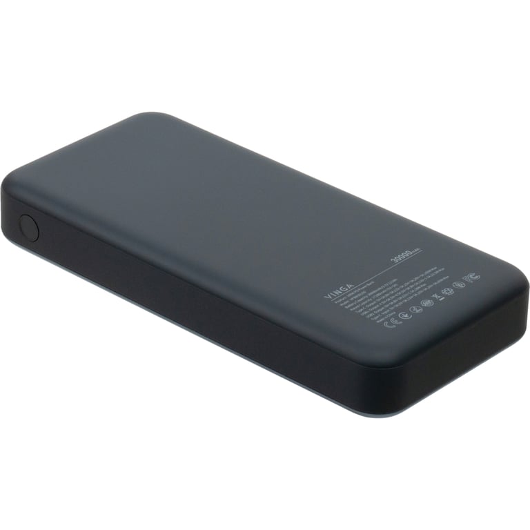 Батарея універсальна Vinga 30000 mAh 100W Display VA Grey (Li-Ion) (VPBB30100) - фото 5