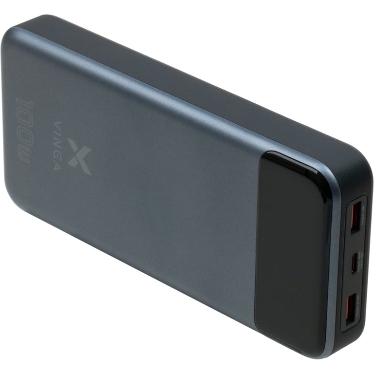 Батарея універсальна Vinga 30000 mAh 100W Display VA Grey (Li-Ion) (VPBB30100) - фото 6