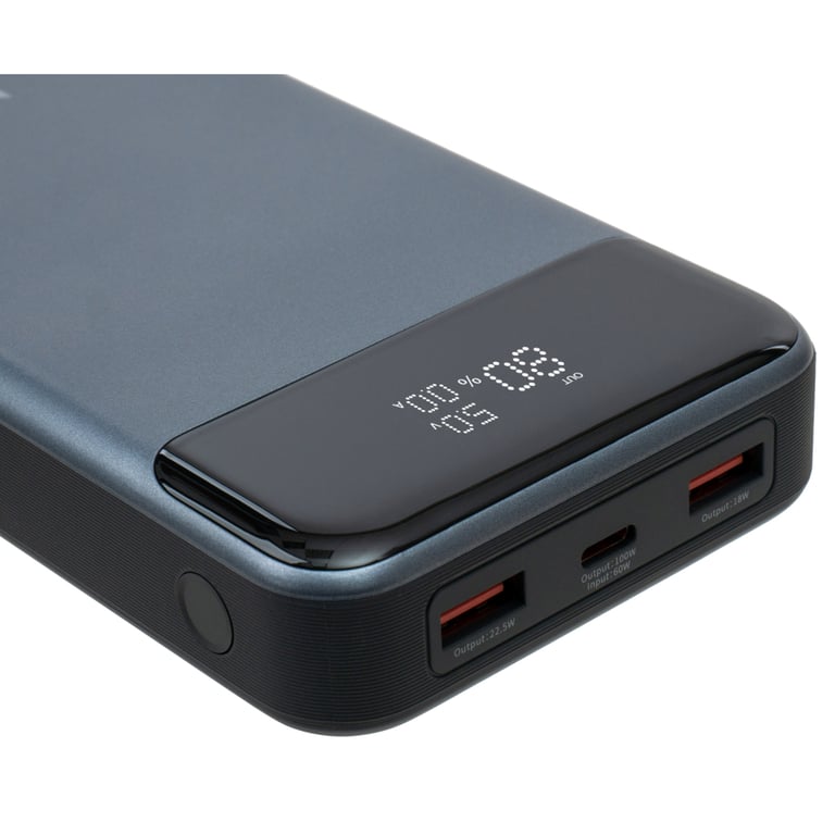 Батарея універсальна Vinga 30000 mAh 100W Display VA Grey (Li-Ion) (VPBB30100) - фото 7