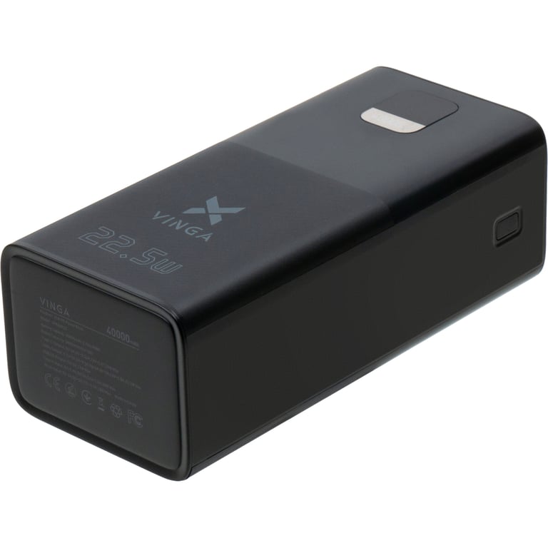 Батарея універсальна Vinga 40000 mAh 22.5W Display Black (VPBB4022) - фото 6