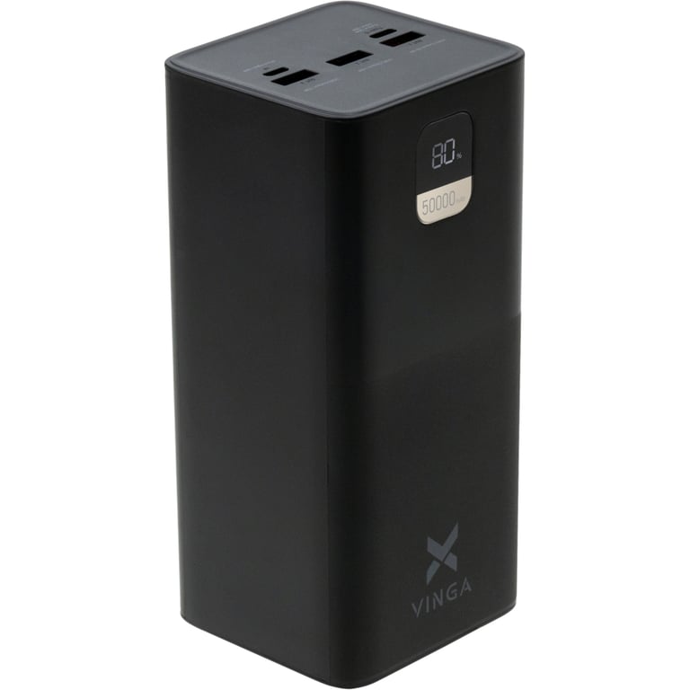 Батарея універсальна Vinga 50000 mAh 22.5W Display Black (VPBB5022) - фото 3