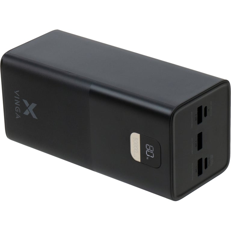 Батарея універсальна Vinga 50000 mAh 22.5W Display Black (VPBB5022) - фото 5