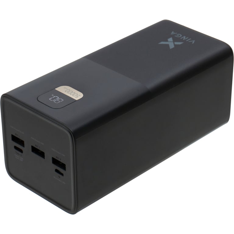 Батарея універсальна Vinga 50000 mAh 22.5W Display Black (VPBB5022) - фото 7