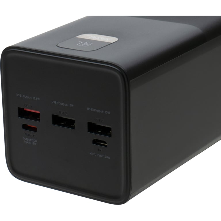 Батарея універсальна Vinga 50000 mAh 22.5W Display Black (VPBB5022) - фото 8