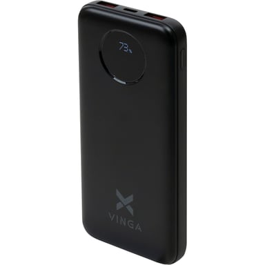 Батарея універсальна Vinga 10000 mAh 22.5W Display Black (VPBB1022) - фото 1