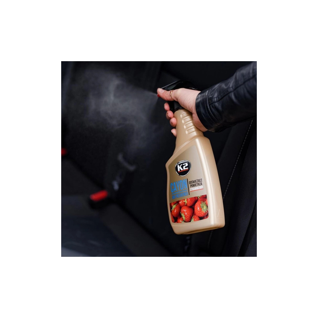 Ароматизатор для автомобіля K2 Cayon "Полуниця" 700 мл (M115SM) - фото 2 Ароматизатор для автомобіля K2 Cayon "Полуниця" 700 мл (M115SM) - фото 2