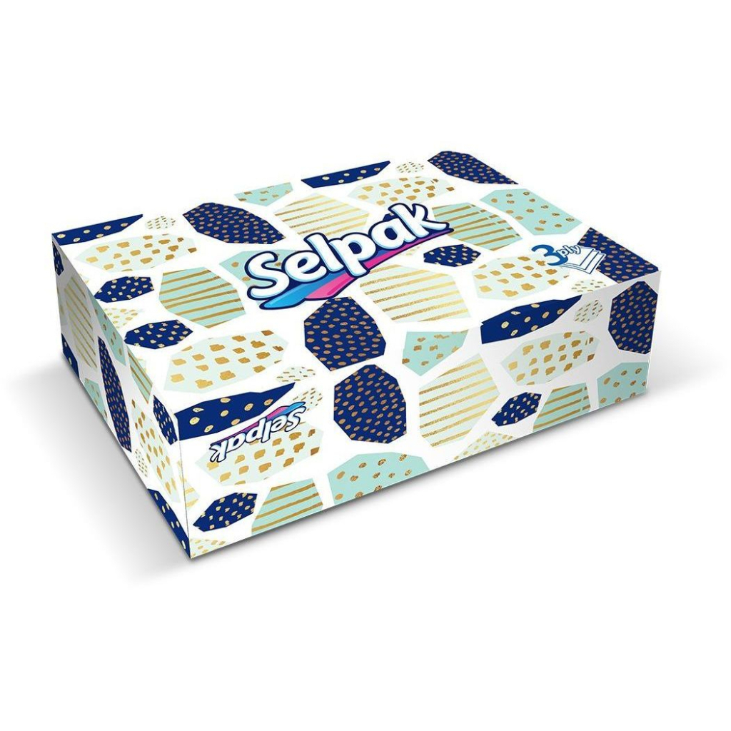 Серветки косметичні Selpak 3 шари 70 шт. (8690530454781) - фото 1 Серветки косметичні Selpak 3 шари 70 шт. (8690530454781) - фото 1