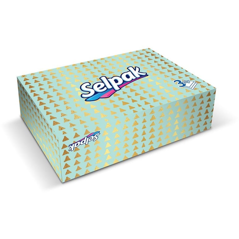 Серветки косметичні Selpak 3 шари 70 шт. (8690530454781) - фото 2
