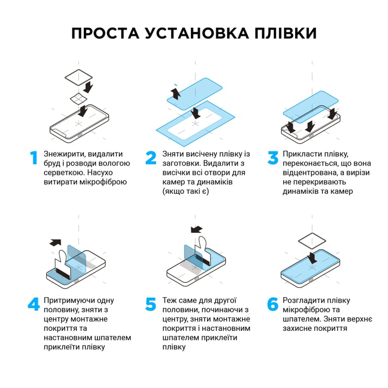 Плівка захисна Armorstandart Kit Ultra Clear 10 pcs (ARM67432) - фото 5