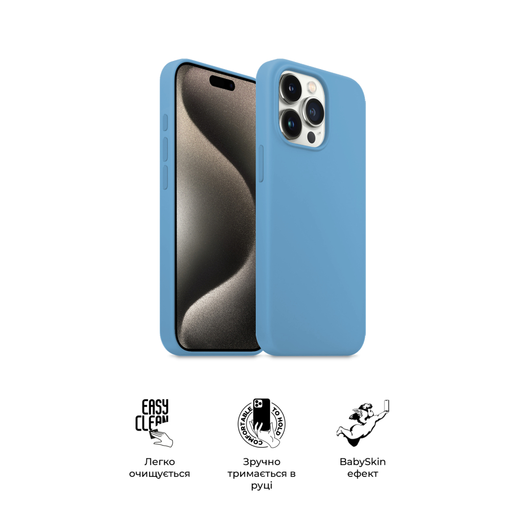Чохол до мобільного телефона Armorstandart ICON2 Case Apple iPhone 15 Pro Light Blue (ARM76998) - фото 3 Чохол до мобільного телефона Armorstandart ICON2 Case Apple iPhone 15 Pro Light Blue (ARM76998) - фото 3