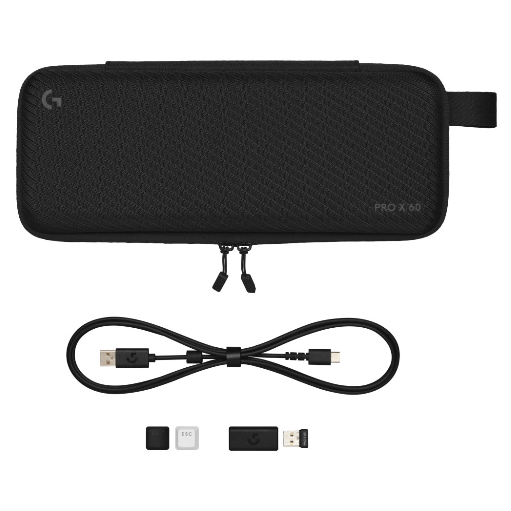 Клавіатура Logitech G Pro X 60 Lightspeed GX Tactile Wireless/Bluetooth UA Black (920-011911) - фото 8 Клавіатура Logitech G Pro X 60 Lightspeed GX Tactile Wireless/Bluetooth UA Black (920-011911) - фото 8