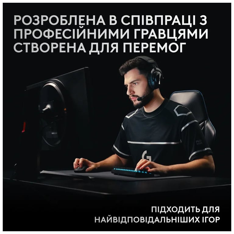 Клавіатура Logitech G Pro X 60 Lightspeed GX Tactile Wireless/Bluetooth UA Black (920-011911) - фото 9