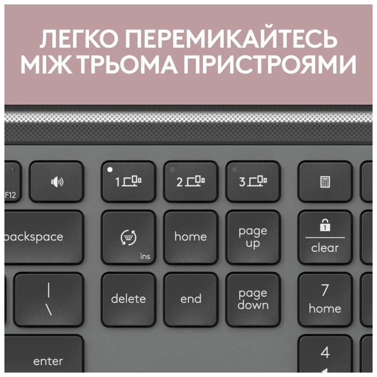 Комплект Logitech MK950 Bluetooth/Wireles UA Graphite (920-012490) - фото 4