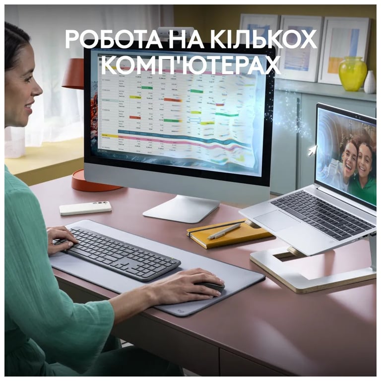 Комплект Logitech MK950 Bluetooth/Wireles UA Graphite (920-012490) - фото 9