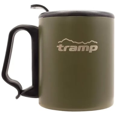 Чашка туристична Tramp з поїлкою і защіпкою 350 мл Olive (UTRC-020-olive) - фото 1